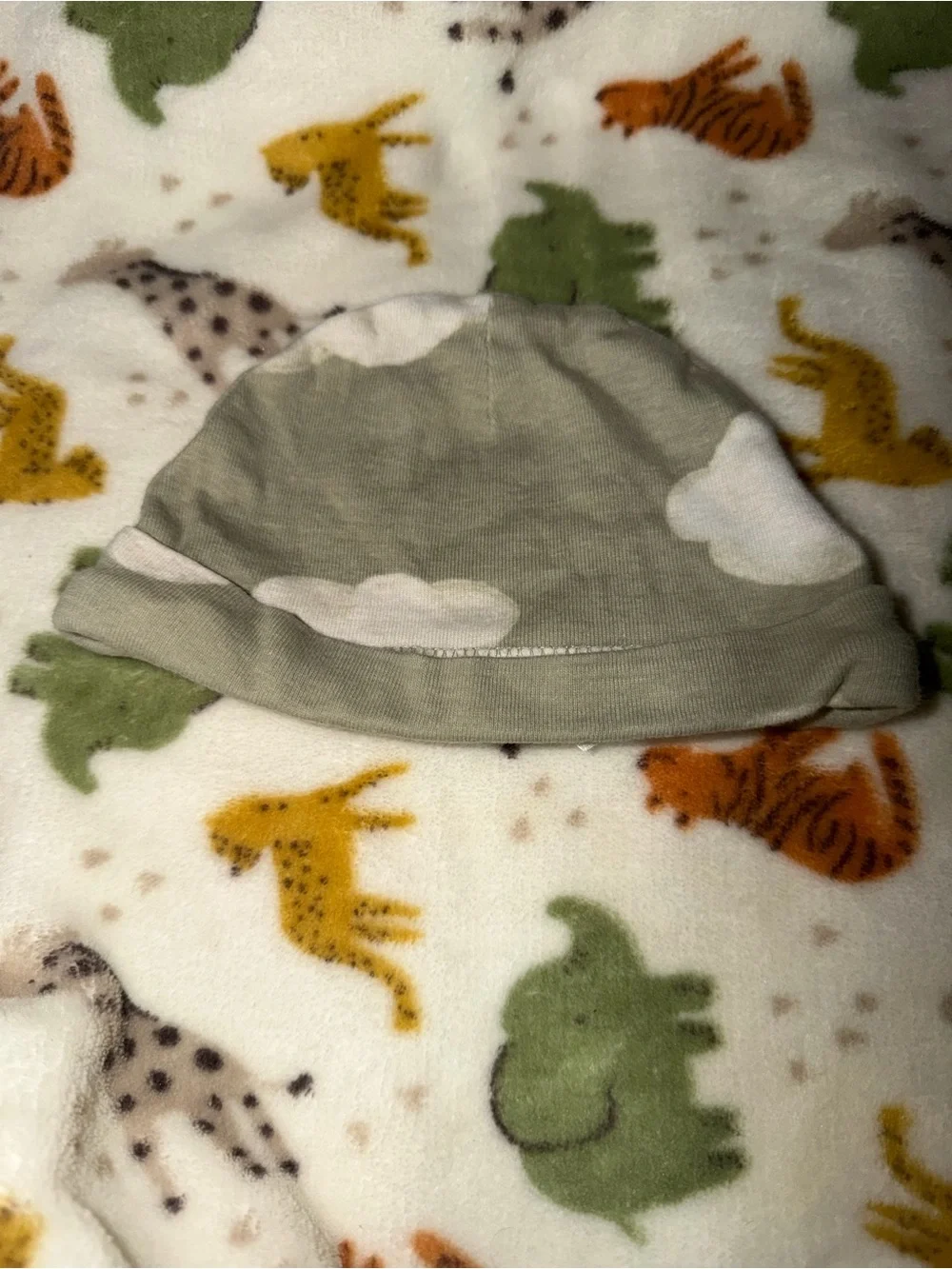 Carter’s Olive Cloud Baby Beanie